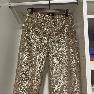 7 For All Mankind Women's Gold Jeans